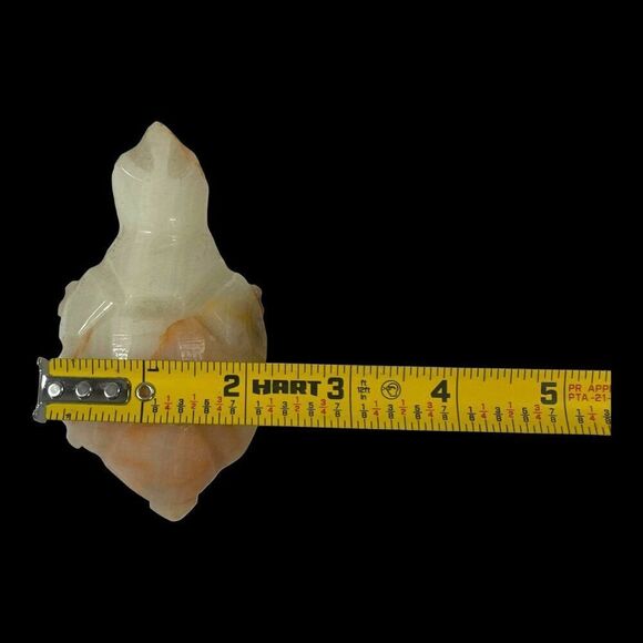 Hand Carved Onyx Stone Turtle Figurine Paperweight Mini 4" Sculpture Decor Piece - Picture 10 of 10